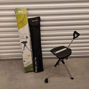 STEP2GOLD Ta-Da Chair Series 2, Portable Trekking Hiking Pole in Black, 34"